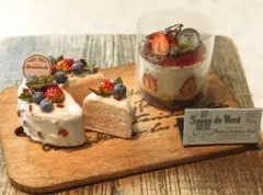 ハンドメイド ミニチュア ケーキ スイーツ等