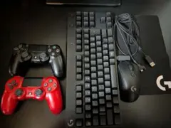 Logitech メカニカルキーボードとマウスセット ps4コントローラー