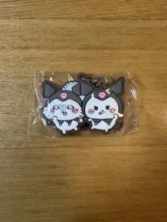 ちいかわ×サンリオ　なかよしラバーマスコット　モモンガ　クロミ