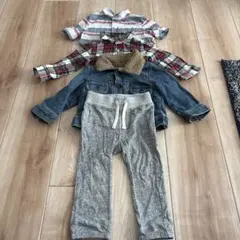 babyGAPベビー服セット ストライプ・チェック・デニム
