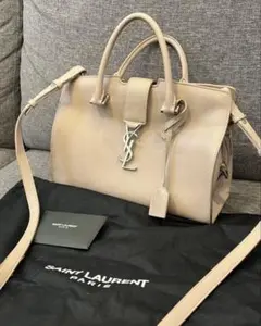SAINT LAURENT ベイビーカバス　ベージュ ハンドバッグ　サンローラン