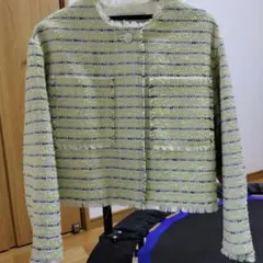 【美品】ナノ・ユニバース　ツイードショートジャケット