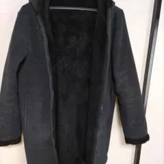 フリース素材 フード付きボアジャケット