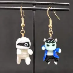 ハロウィン　ミイラとフランケンピアス