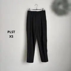PLST フラノタックテーパードパンツ　ウール　混　XS◯2406023
