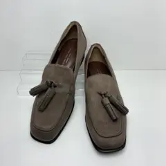 未使用品　グリーンレーベルリラクシング　スクエア タッセル ローファー　スエード