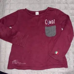 Bebe Noeil aime BeBeえんじ　ワイン　トレーナー 140