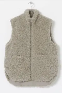 アーバンリサーチ／ボアジップベスト／BEIGE