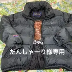 Bear USA ビッグプリント　リバーシブルダウン　ベアーブラックビンテージ