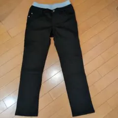 裏起毛黒フィットパンツ150