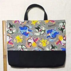 ポケモン 手提げバッグ グレー