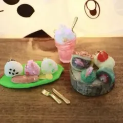 ミニチュアフード春の彩りおにぎり和菓子セット♡