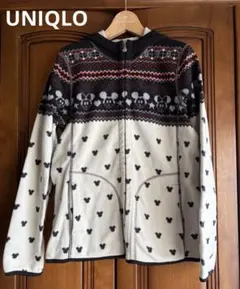 UNIQLO ディズニー　リバーシブル　フリース　パーカー