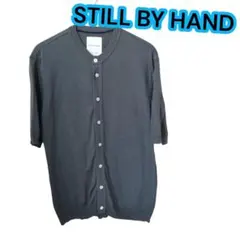 STILL BY HAND グレー ニットカーディガン 半袖スティルバイハンドＴのサムネイル