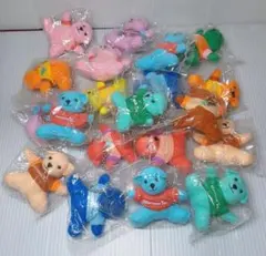 アフタヌーンティー　爽健美茶 ノベルティ クマ　ぬいぐるみストラップ