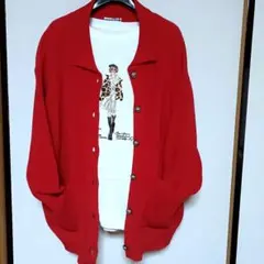 最終価格❗新品★NORTHERN TRUCK カーディガン ニット 襟付 赤 L