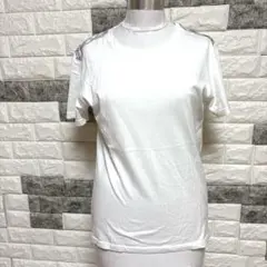 美品【BURBERRY BLACK LABEL 】半袖TシャツM白ノバチェック