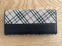 値下げです16000→14000円 バーバリー二つ折り財布ノヴァチェック極美品