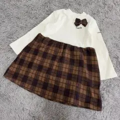 ミキハウス ホットビスケッツ ワンピース チェックのサムネイル