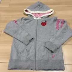 MIKIHOUSE DOUBLE.Bグレー フード付きパーカー ダブルビー