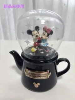 [新品未使用]ミッキー&ミニー　グラスドーム　ティーポット