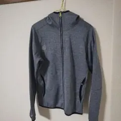 アシックス フルジップ グレー パーカー