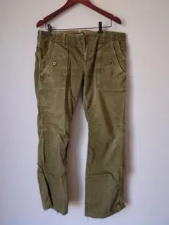 Johnbull カーゴパンツ オリーブ色 XL