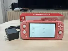 【美品】Switch Lite 箱完備 画面保護ガラス・ケース装着済