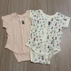 ベビー肌着ロンパース2枚セット