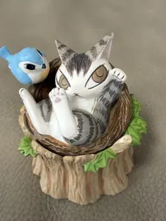 Wachifield わちふぃーるど 猫のダヤン 天使フットライト 陶器製
