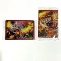 東方プロジェクト 妹紅 ウエハース カード 2点