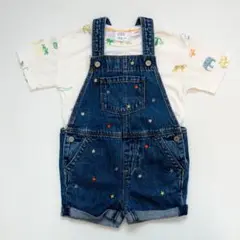 【GAP】デニムオーバーオール Tシャツおまけ付き【100サイズ】