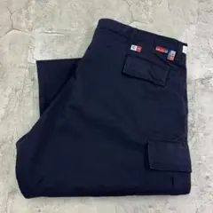 BIG BILL　カナダ製　カーゴ　ボトムス　ワークパンツ　古着　ネイビー　紺色