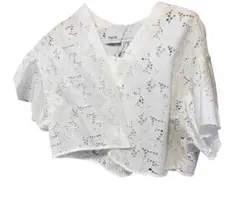 極美品 ティッカ25SS フラワーレースジャケット エンブロイダリー