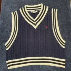 US POLO ポロアッスン　ベスト　美品