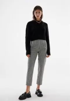 zara ハイウエストパンツ カジュアルパンツ