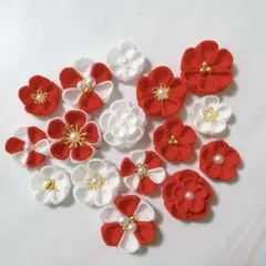 つまみ細工　お花　パーツ　羽子板 　アレンジ　270