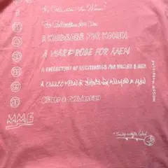 MM6 Maison Margiela カレンダー Tシャツ ピンク ロゴのサムネイル
