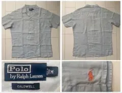 90s POLO ラルフローレン 無地 SILK シルク 開襟 オープンカラー