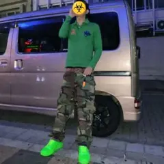 ビックポニー　緑　　S swag 長袖　ポロシャツ