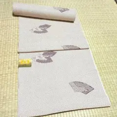 12時までタイムセール新品未使用正絹着物反物扇子と花柄