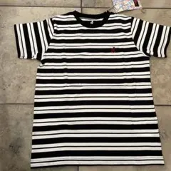 グラミチ キッズ Tシャツ 150 黒白ストライプ