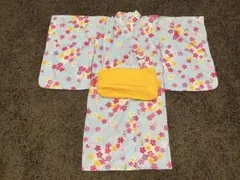 motherways 子供用 浴衣 120cm 花柄 帯付きのサムネイル