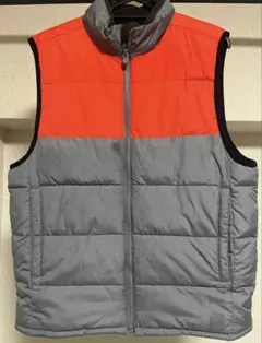 GAP KIDS ダウンベスト XXL オレンジ/グレー