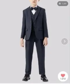 Cloudstyle チェックスーツ フォーマルスーツ /スーツセット4点セット