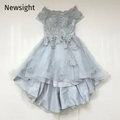 【ニューサイト】ドレス　オフショルダー　レース　フィッシュテール　オケージョン