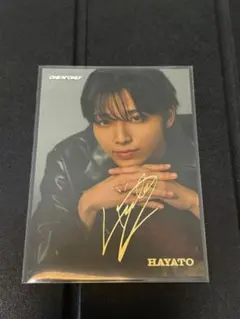 HAYATO サイン入りカード ONE N ONLY