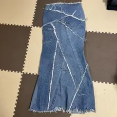 Levi's リメイク デニム タイトスカート ロング丈のサムネイル