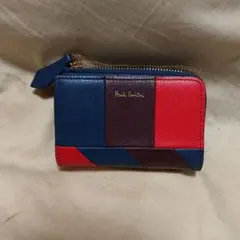 【新品・箱あり】ポールスミス＊アングルストライプ＊パッチワーク＊キーケース