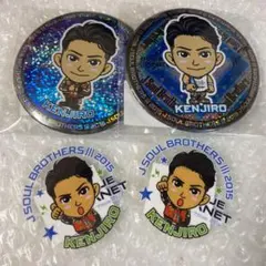 山下健二郎　缶バッジ＆クリアステッカー　オンラインブース